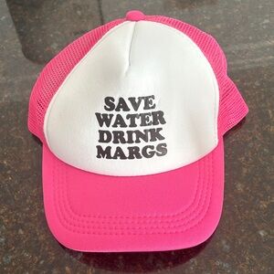 Pink and White Trucker Hat